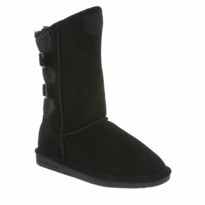 Bearpaw Boshie Hohe Stiefel Damen Schwarz | NRL6255OP