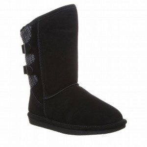 Bearpaw Boshie Wide Hohe Stiefel Damen Schwarz | ZWS6175XV