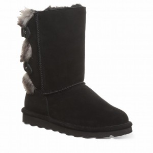 Bearpaw Eloise Wide Stiefel Damen Schwarz | USL4547SP