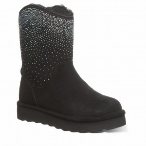 Bearpaw Glam Platform Lo Stiefel Damen Schwarz | FVM5086AK