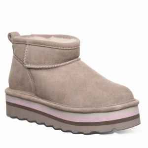 Bearpaw Retro Shorty Plateau Stiefel Damen Beige | EEE4391WY