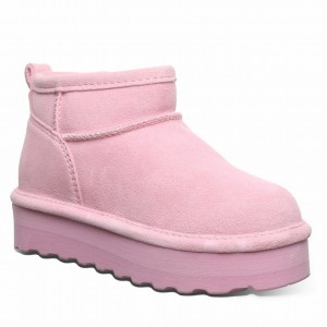 Bearpaw Retro Shorty Youth Stiefel Kinder Rosa | KXL1322FY