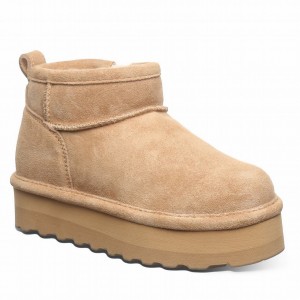 Bearpaw Retro Shorty Youth Stiefel Kinder Braun | BTE6644CT