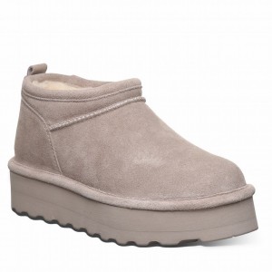 Bearpaw Retro Super Shorty Plateau Stiefel Damen Grau | AXO606IG