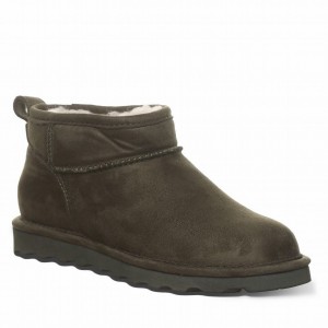 Bearpaw Shorty Vegan Stiefel Damen Grün | RXH4341CD