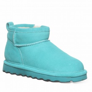 Bearpaw Shorty Youth Stiefel Kinder Blau | OLQ757ZK