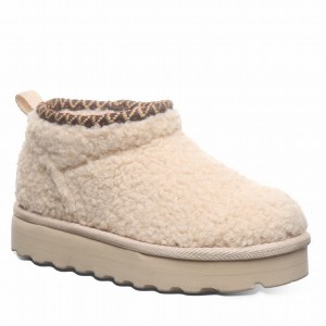 Bearpaw Snuggle Daphne Deco Youth Stiefel Kinder Beige | PBM722EE