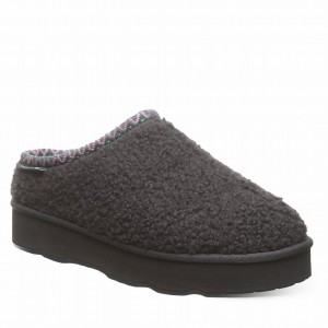 Bearpaw Snuggle Martis Hausschuhe Damen Schwarz | YLV2479SR