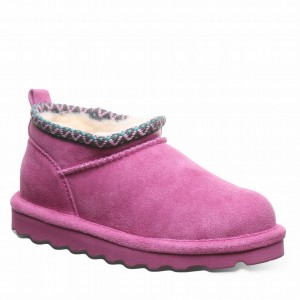 Bearpaw Super Shorty Deco Youth Stiefel Kinder Lila | NZJ682XJ