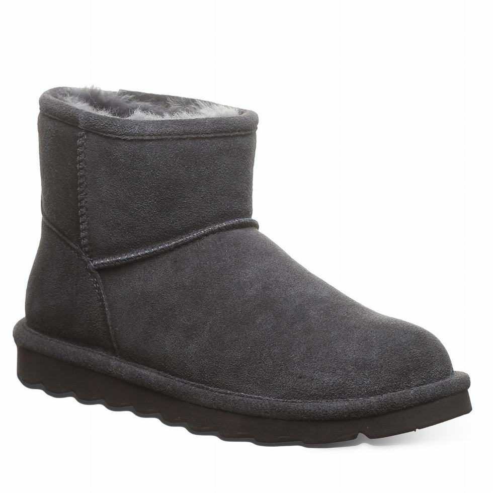 Bearpaw Alyssa Wide Stiefel Damen Gray | QWX365EE