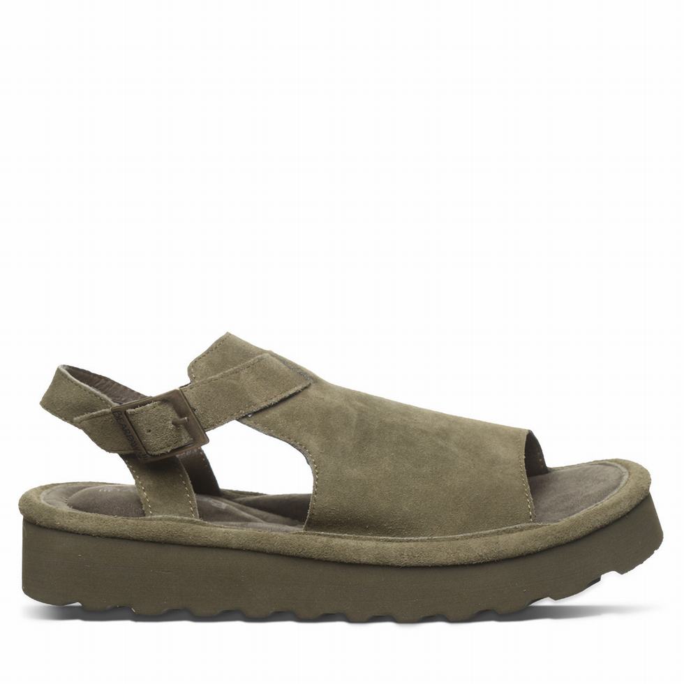 Bearpaw Ascend Sandalen Damen Grün | ZLW9547HT