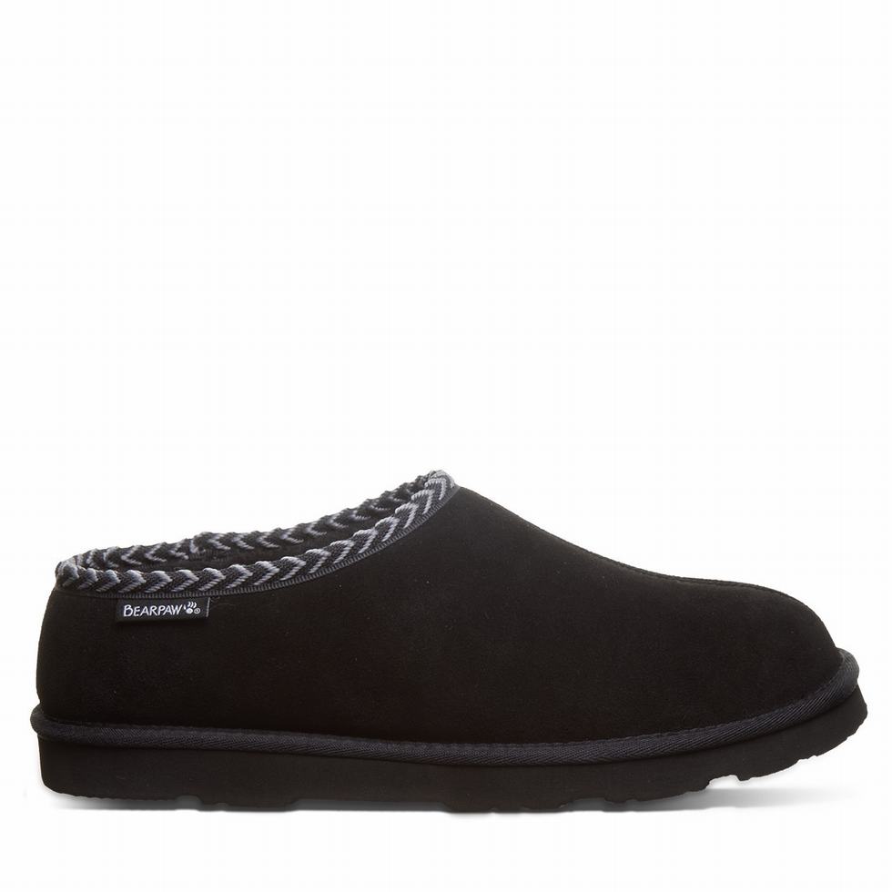 Bearpaw Beau Hausschuhe Herren Schwarz | JVJ5216ZU