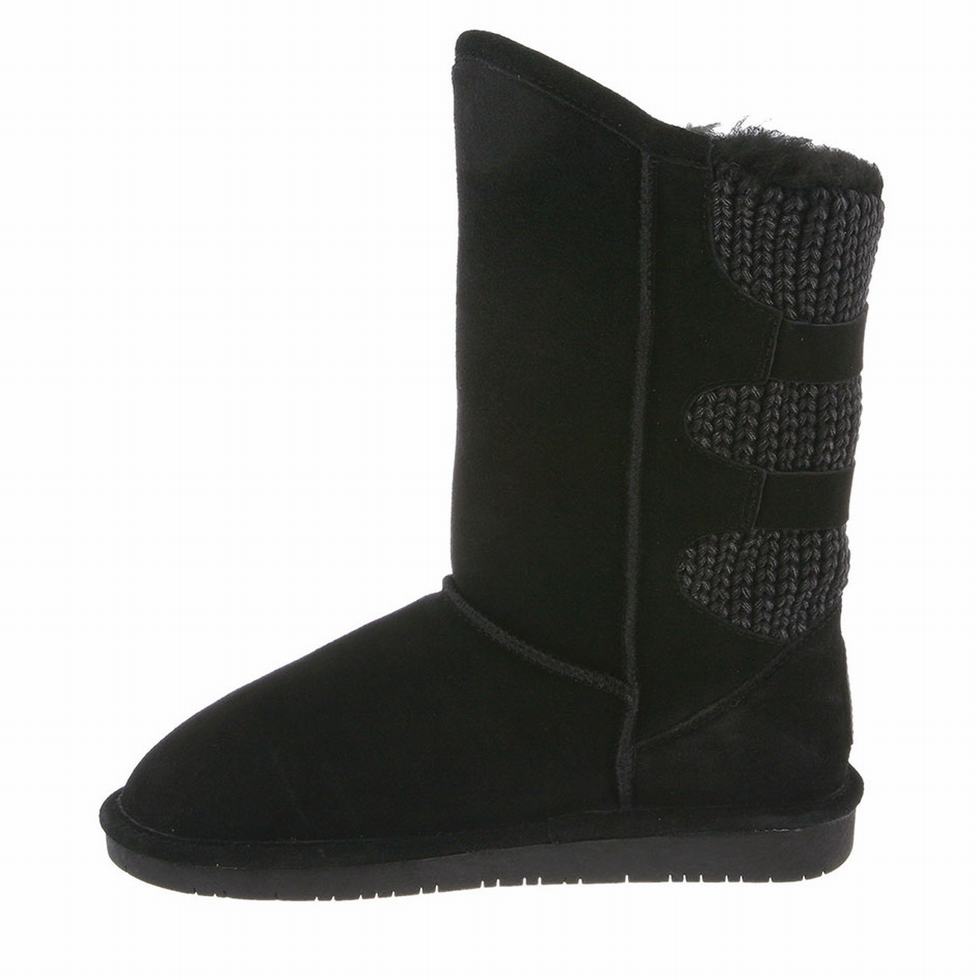 Bearpaw Boshie Hohe Stiefel Damen Schwarz | NRL6255OP