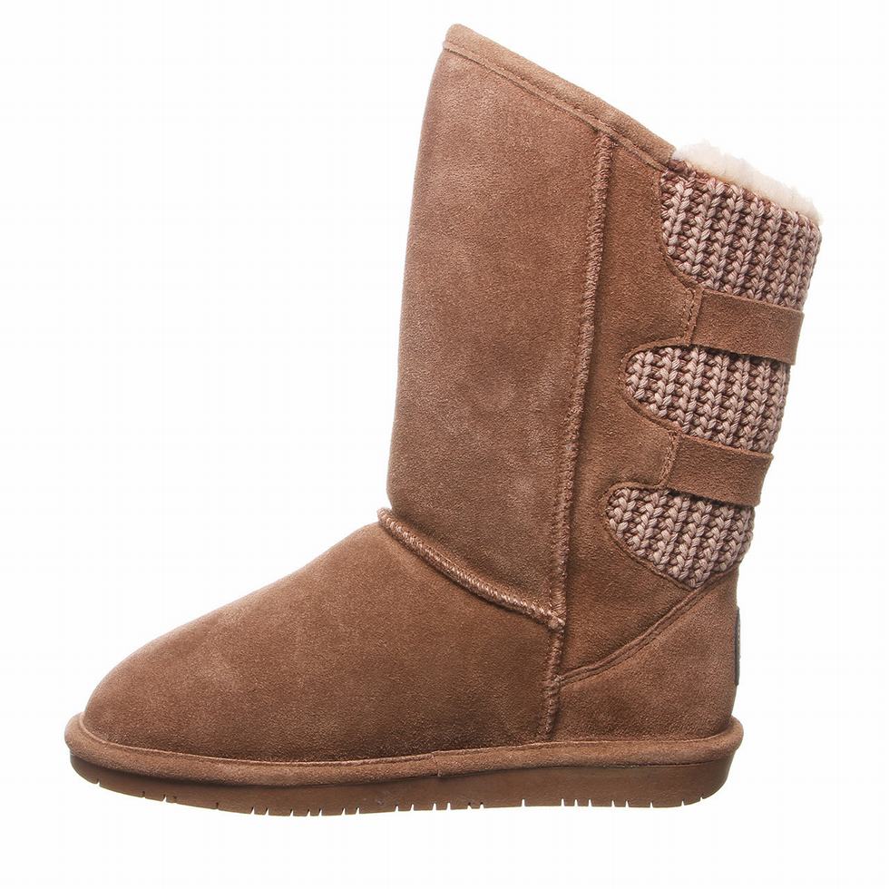 Bearpaw Boshie Wide Hohe Stiefel Damen Braun | IZS2685AH