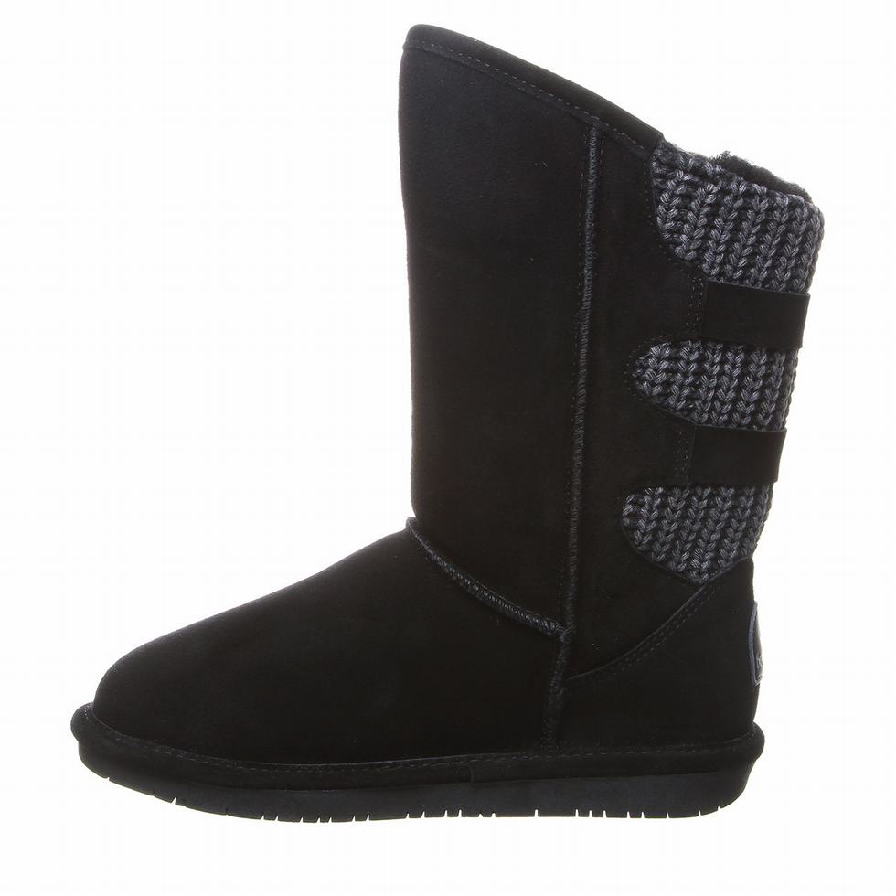 Bearpaw Boshie Wide Hohe Stiefel Damen Schwarz | ZWS6175XV