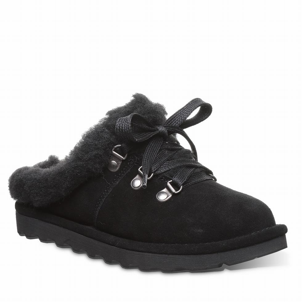 Bearpaw Cedar Hausschuhe Damen Schwarz | RBW737VT