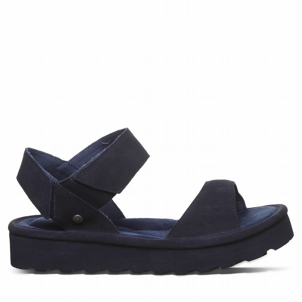 Bearpaw Crest Sandalen Damen Blau | XNG2128SK