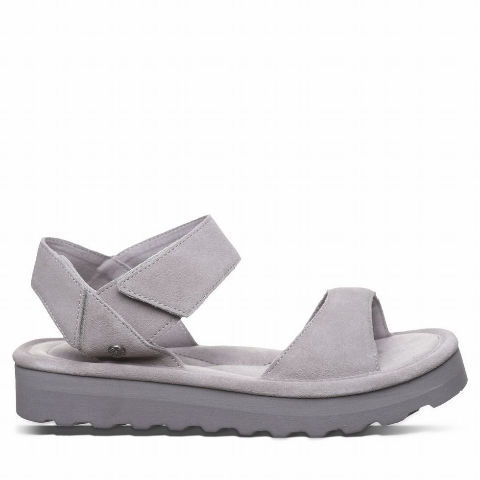 Bearpaw Crest Sandalen Damen Grau | CMK167ZN