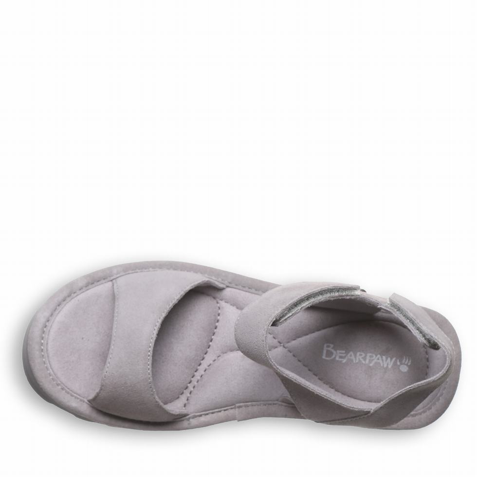 Bearpaw Crest Sandalen Damen Grau | CMK167ZN