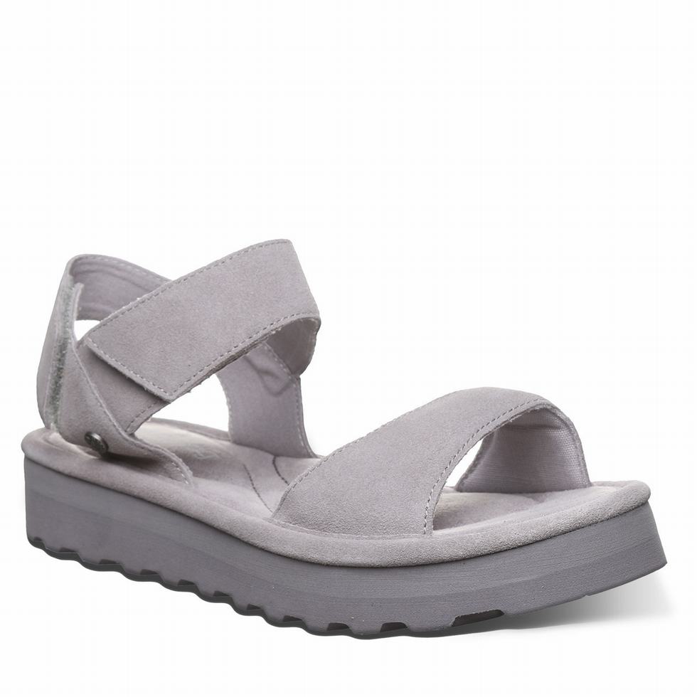 Bearpaw Crest Sandalen Damen Grau | CMK167ZN