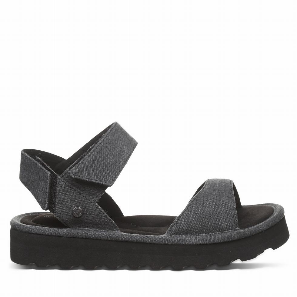 Bearpaw Crest Sandalen Damen Schwarz | AKP1836ET