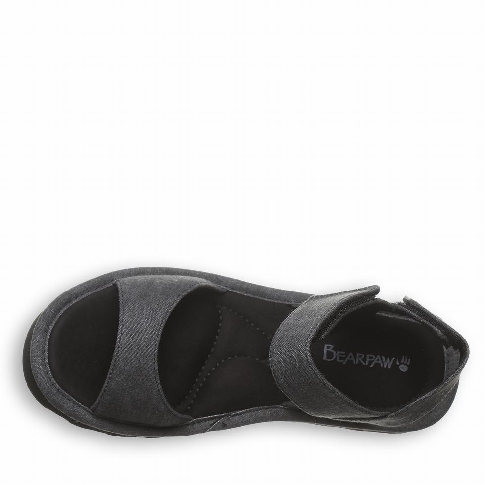 Bearpaw Crest Sandalen Damen Schwarz | AKP1836ET