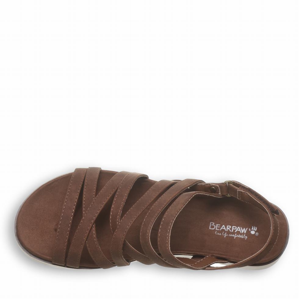 Bearpaw Crete Sandalen Damen Braun | FRK939ZJ