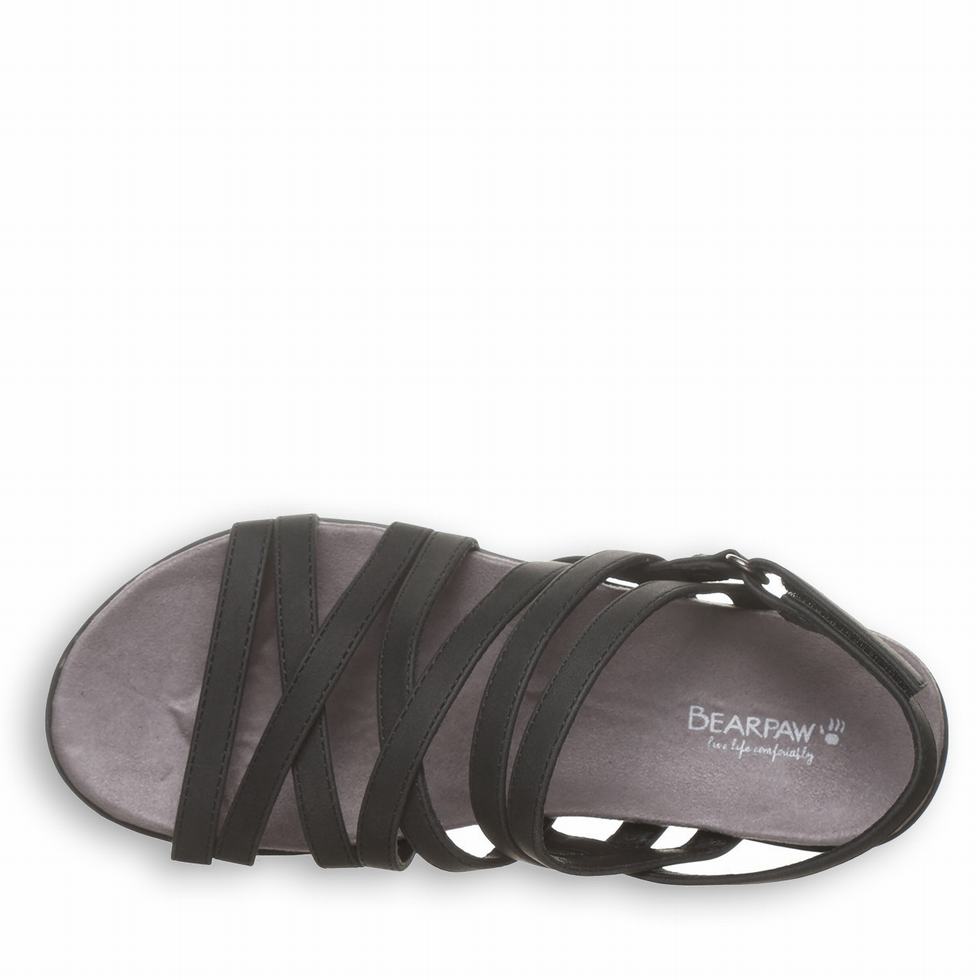 Bearpaw Crete Sandalen Damen Schwarz | VXR1950AB