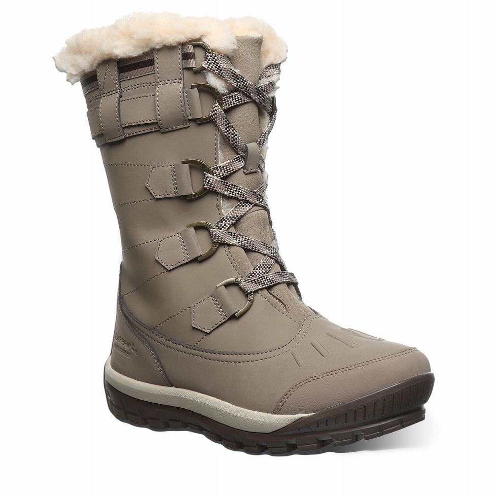 Bearpaw Desdemona Wanderstiefel Damen Beige | NDZ5649VK