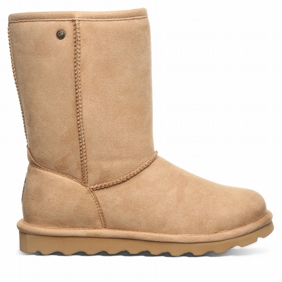 Bearpaw Elle Short Vegan Stiefel Damen Braun | NNE4370RQ