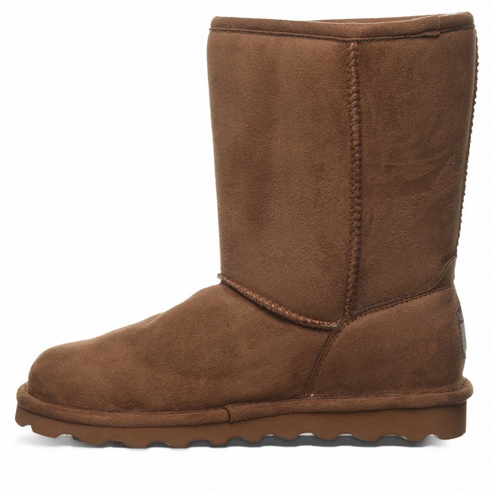 Bearpaw Elle Short Vegan Stiefel Damen Braun | CTT9794IM