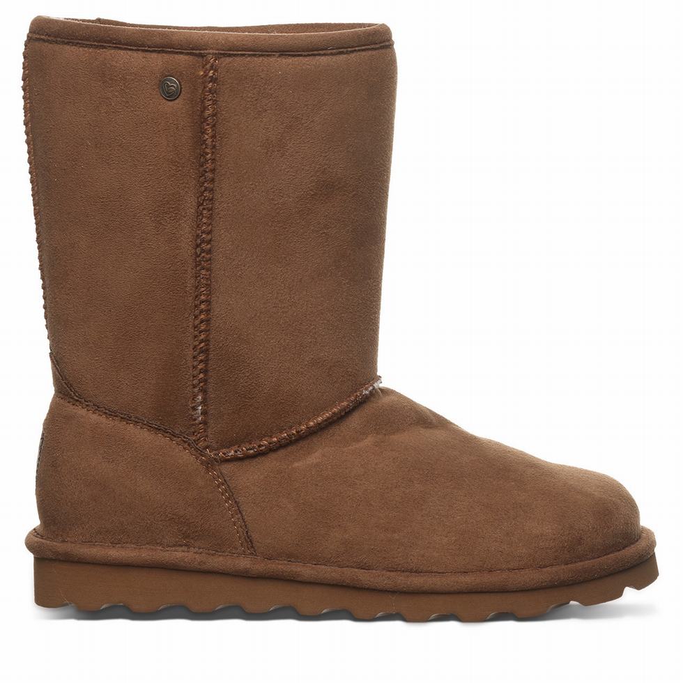 Bearpaw Elle Short Vegan Stiefel Damen Braun | CTT9794IM