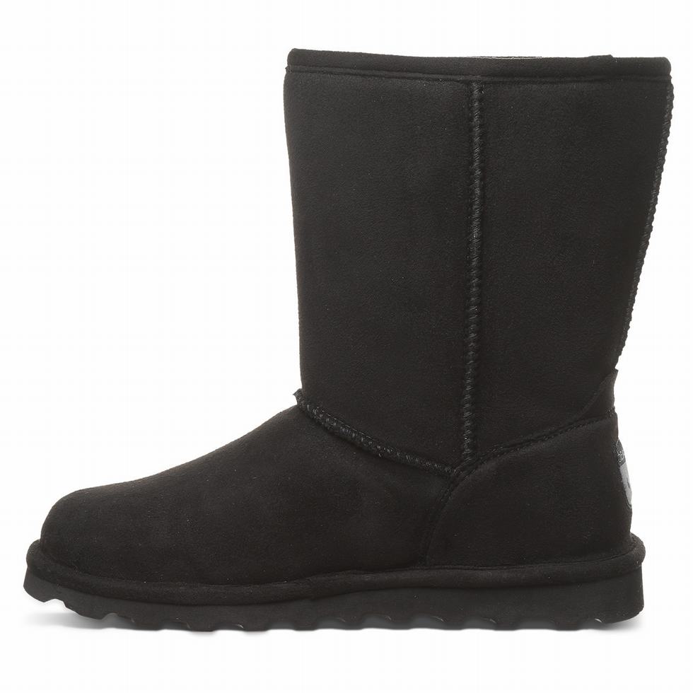 Bearpaw Elle Short Vegan Stiefel Damen Schwarz | GSE9577TL