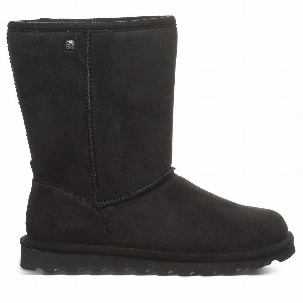 Bearpaw Elle Short Vegan Stiefel Damen Schwarz | GSE9577TL