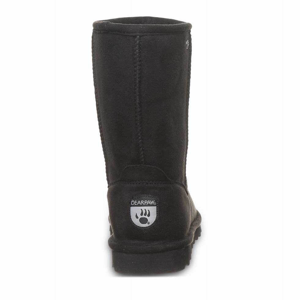 Bearpaw Elle Short Vegan Stiefel Damen Schwarz | GSE9577TL