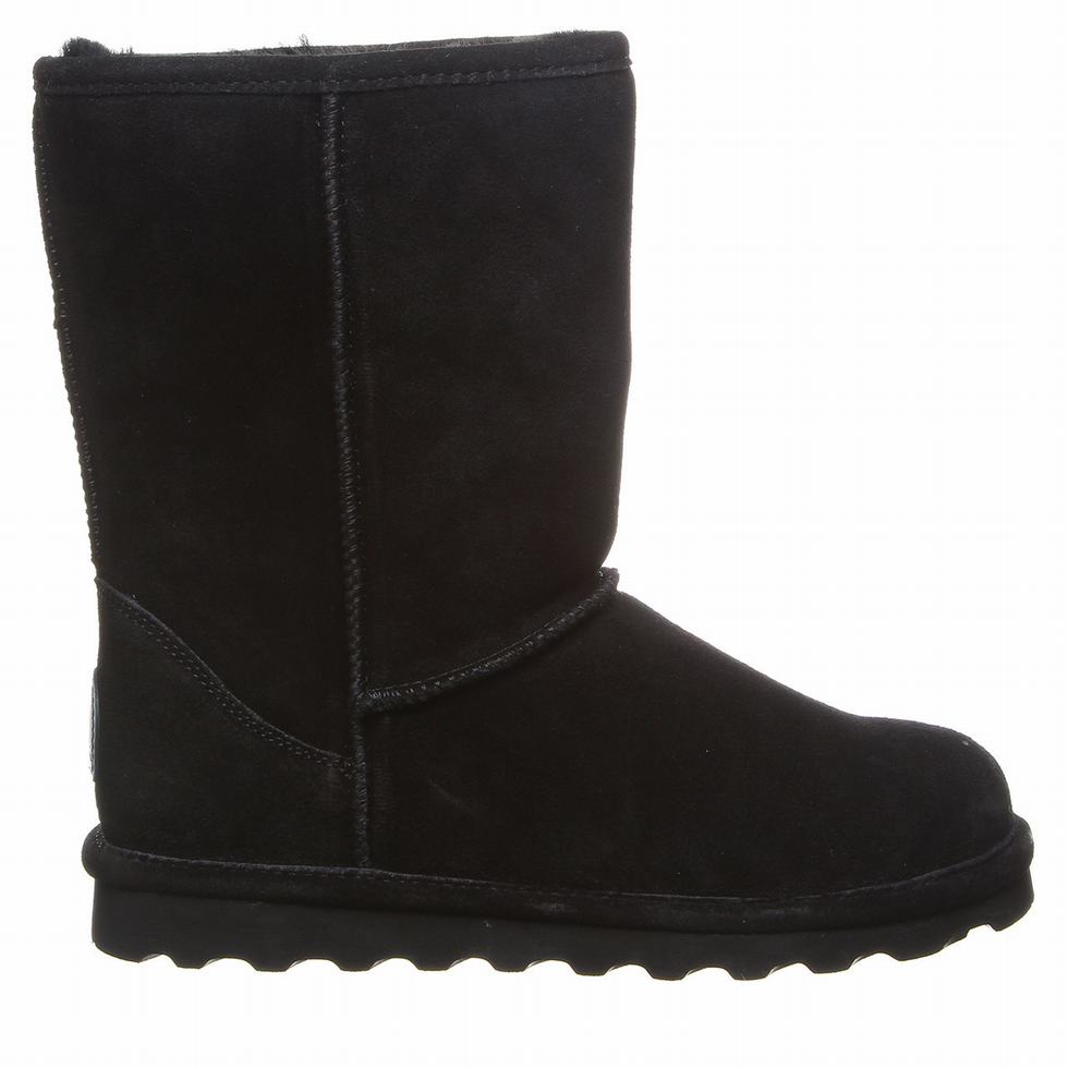 Bearpaw Elle Short Wide Stiefel Damen Schwarz | YJM24100HK