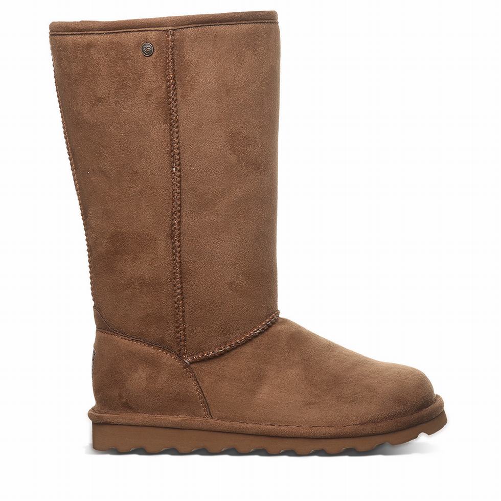 Bearpaw Elle Tall Vegan Stiefel Damen Braun | CDW2766DJ