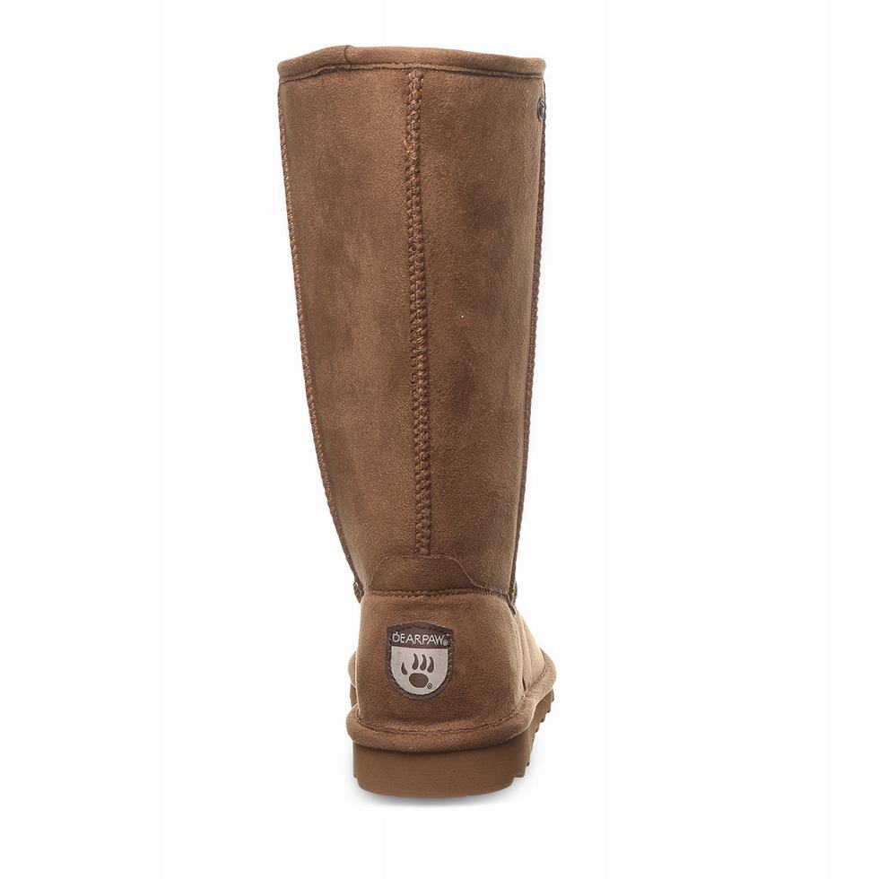 Bearpaw Elle Tall Vegan Stiefel Damen Braun | CDW2766DJ