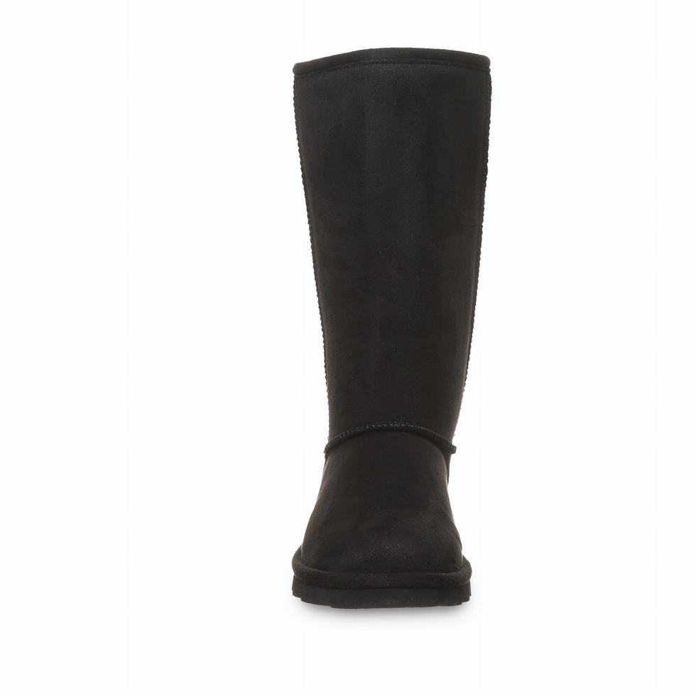 Bearpaw Elle Tall Vegan Stiefel Damen Schwarz | NWO1615QW