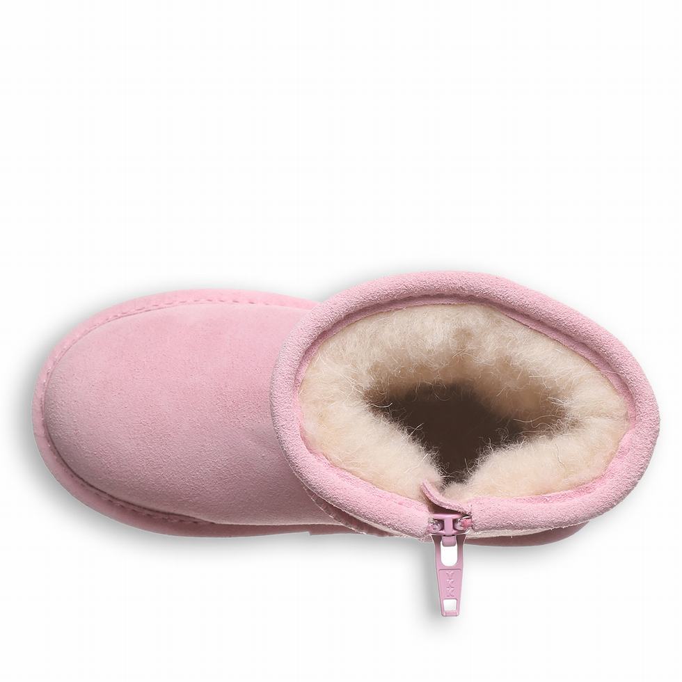 Bearpaw Elle Toddler Zipper Stiefel Kinder Rosa | EOY93100BS