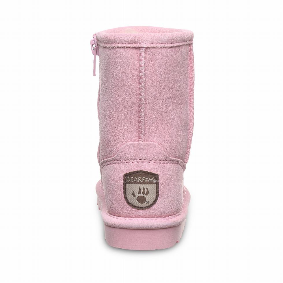 Bearpaw Elle Toddler Zipper Stiefel Kinder Rosa | EOY93100BS