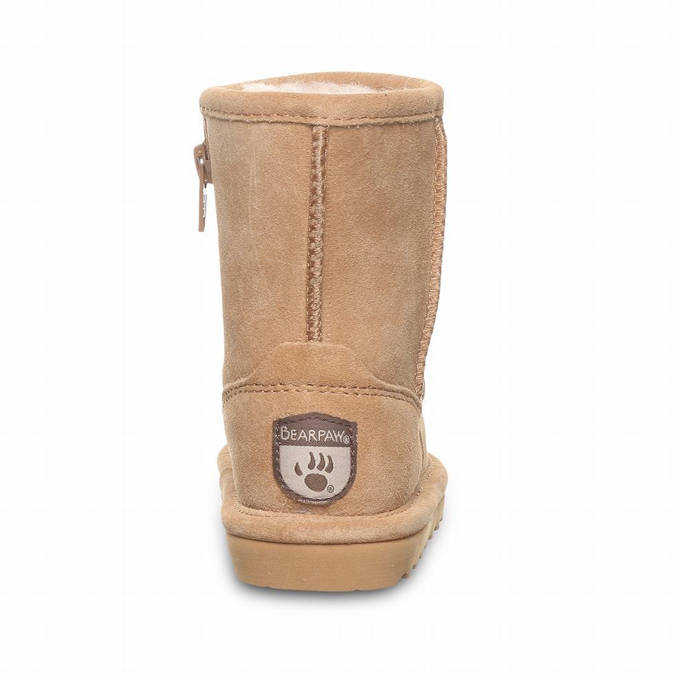 Bearpaw Elle Toddler Zipper Stiefel Kinder Braun | MXX8912LT