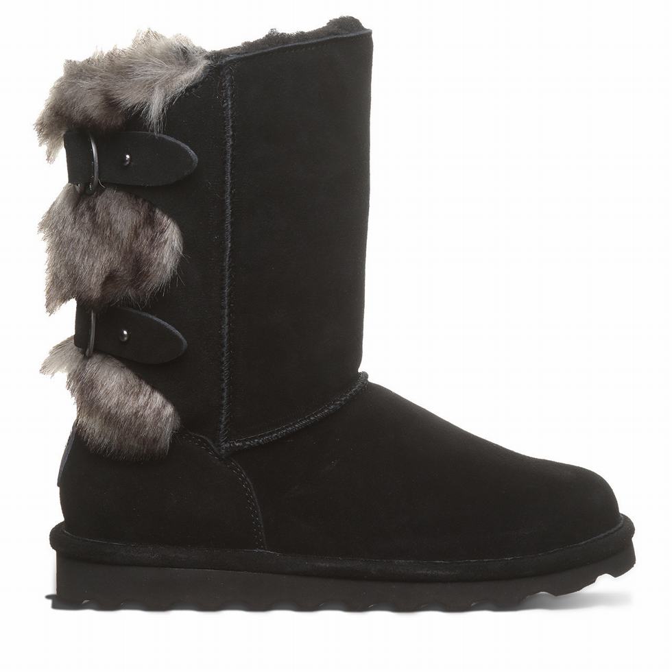 Bearpaw Eloise Wide Stiefel Damen Schwarz | USL4547SP