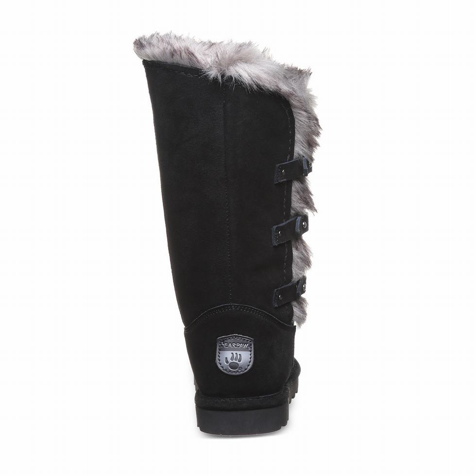 Bearpaw Emery Stiefel Damen Schwarz | AZP6657SR