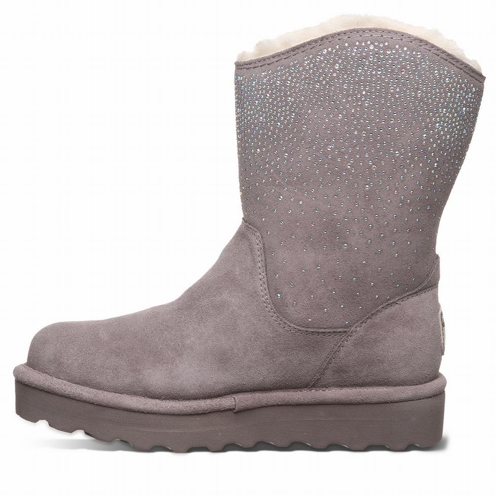 Bearpaw Glam Platform Lo Stiefel Damen Grau | ZGV4860BE