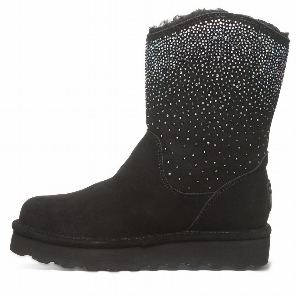 Bearpaw Glam Platform Lo Stiefel Damen Schwarz | FVM5086AK