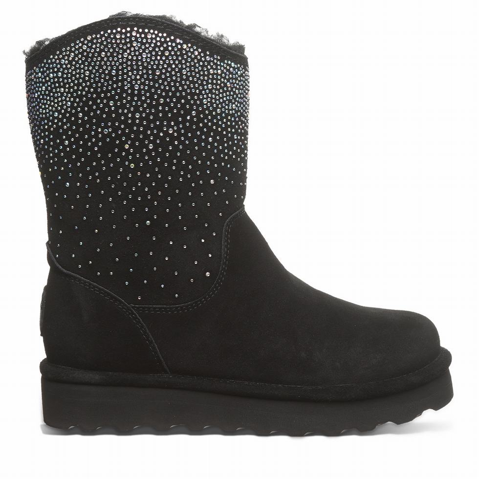 Bearpaw Glam Platform Lo Stiefel Damen Schwarz | FVM5086AK