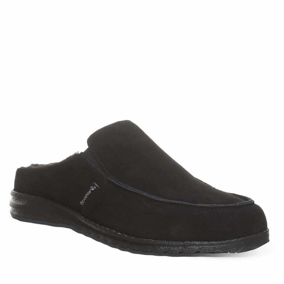 Bearpaw Joel Hausschuhe Herren Schwarz | DLT3559VG