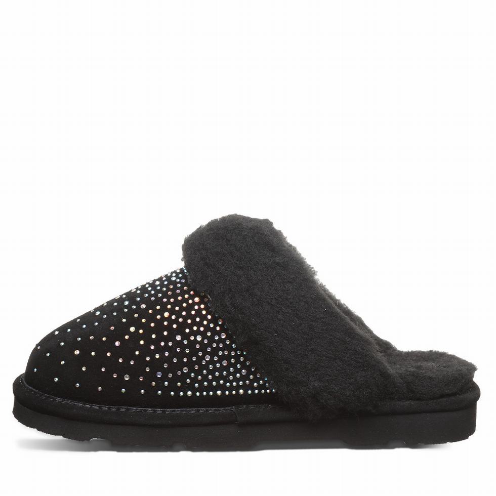 Bearpaw Loki Exotic Hausschuhe Damen Schwarz | PSQ8490DV