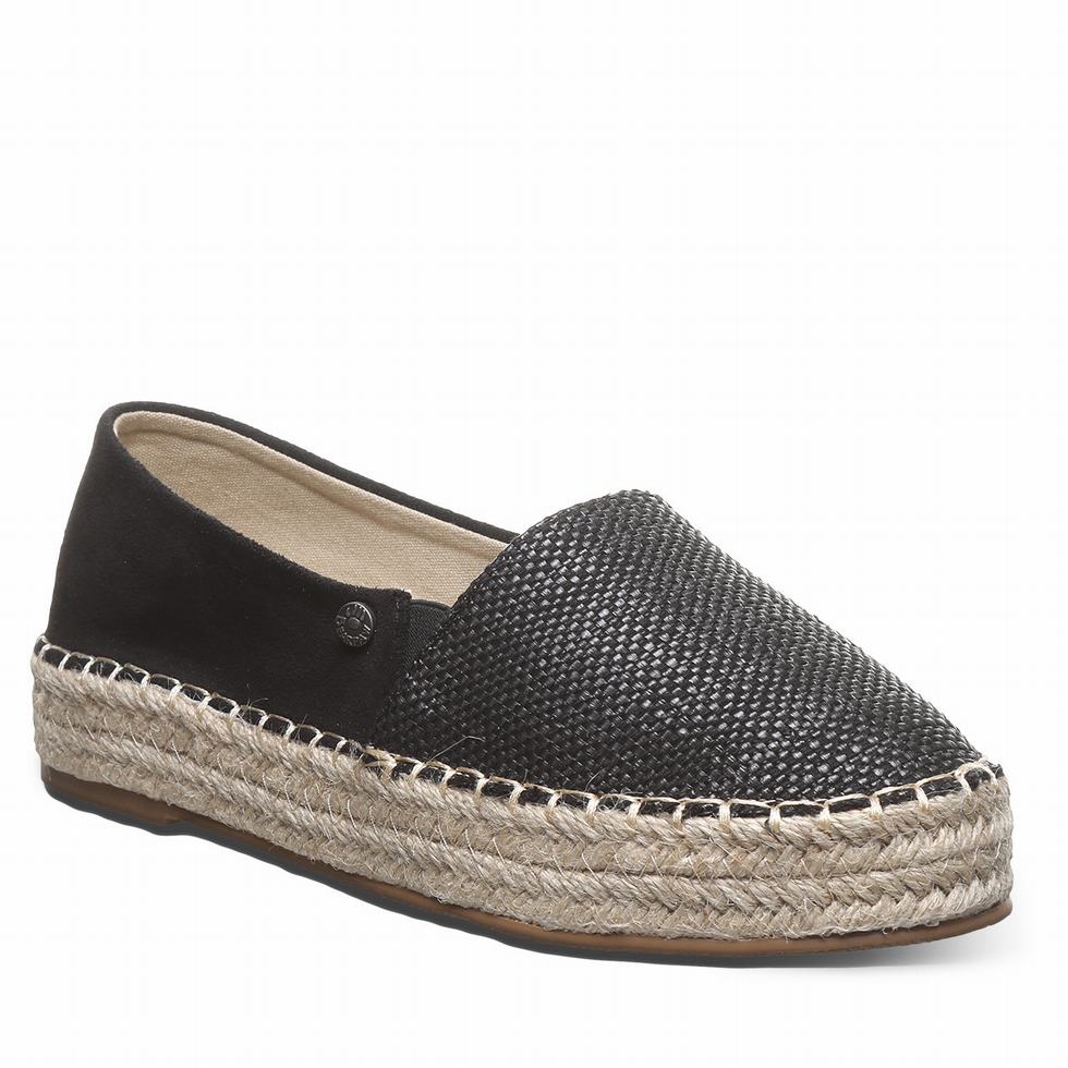 Bearpaw Macchiato Espadrilles Damen Schwarz | LTH532EB